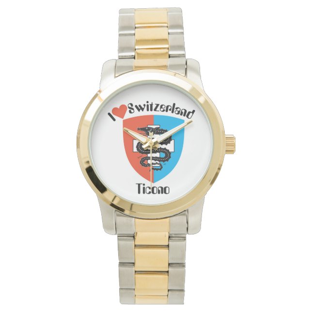 Montre avec Swiss Design Ticino Suisse (devant)