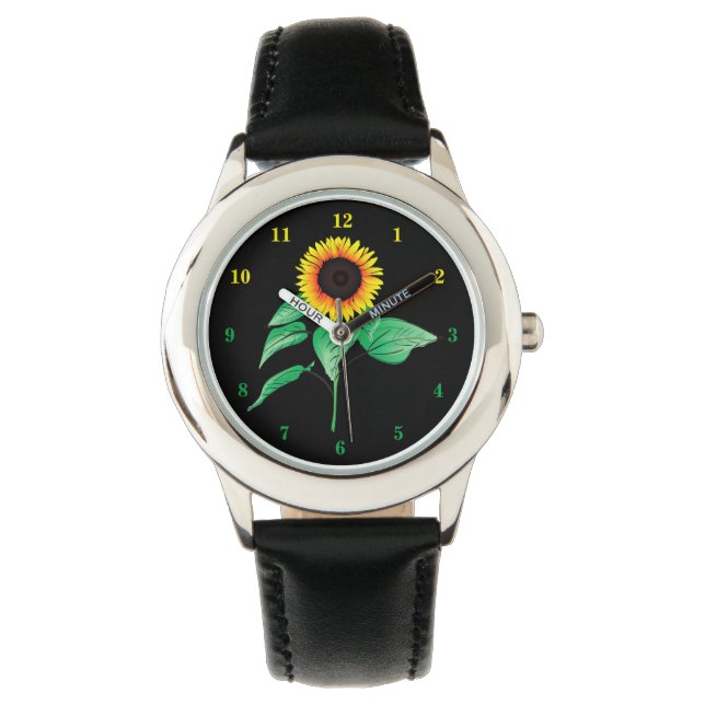 Montre avec tournesol (devant)