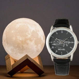 Montre Avion Cessna & nuages, Aviation Cool Cadeau person