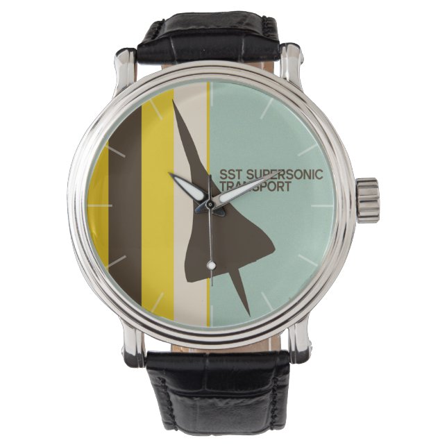 Montre Avion de transport supersonique rétro (devant)