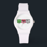 Montre Avion mout<br><div class="desc">Peace Love Fly. J'adore voler. Un grand cadeau pour un pilote ou quelqu'un qui aime les avions.</div>