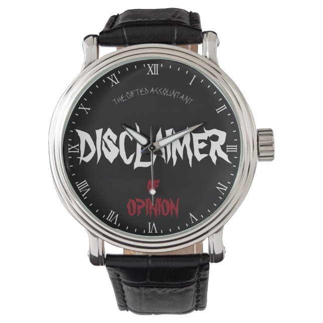 Montre "Avis de non-responsabilité" (devant)