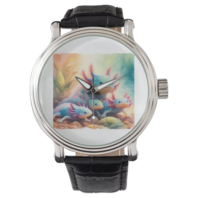 Montre Axolotl in Harmony 060624AREF108 - Watercolor (devant)