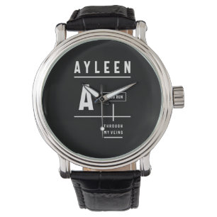 Montre Ayleen Nom personnalisé Anniversaire Cadeau