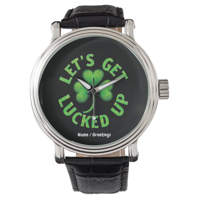 Montre Ayons de la chance pour la Saint Patrick's Day Fun (devant)
