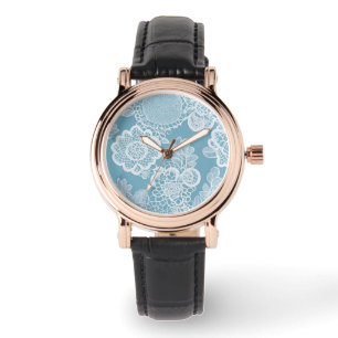 Montre Baby Blue Lace art IA