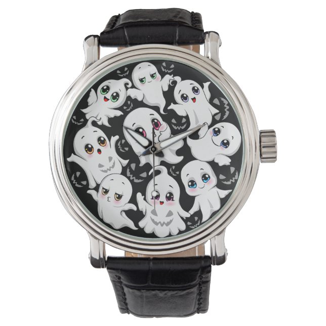 Montre Baby Ghosts Éffrayant mignon Halloween humeur (devant)
