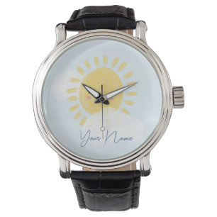 Montre Baby shower d'anniversaire personnalisé Sunshine