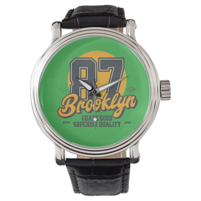 Montre Badge Brooklyn (devant)