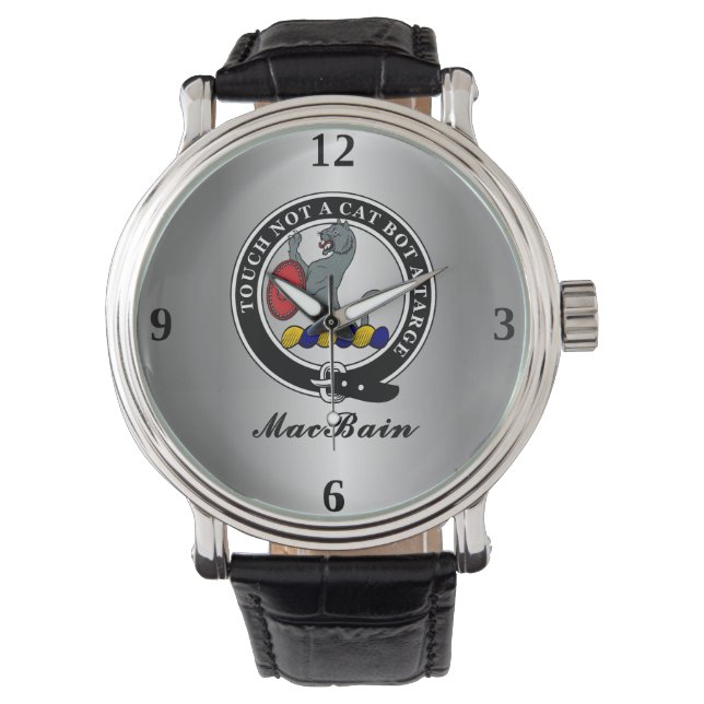 Montre Badge de clan MacBain personnalisé (devant)
