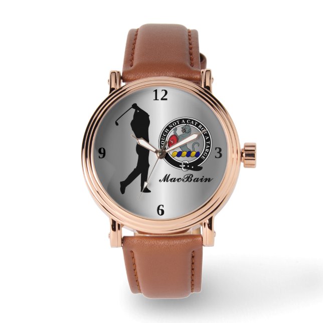 Montre Badge de clan MacBain (Son) Golf (Recto)