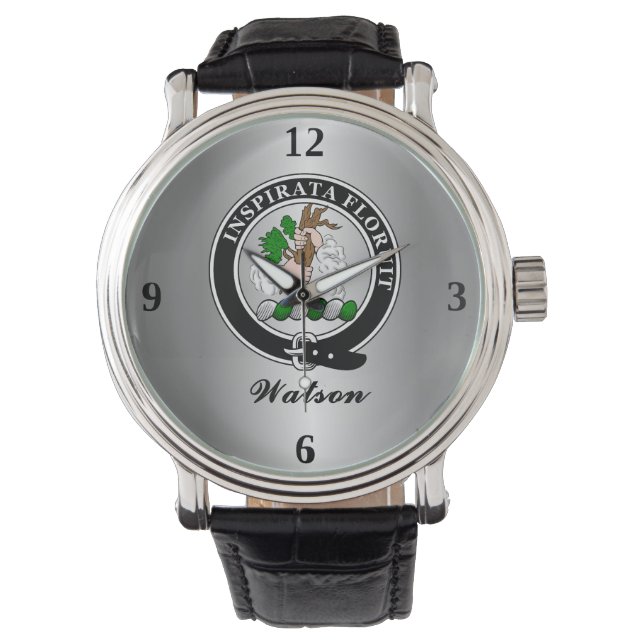 Montre Badge de clan Watson personnalisé (devant)
