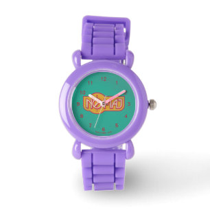 Montre Badge rouge et jaune NO-MAJ™