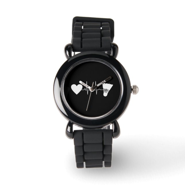 Montre Badminton - Battledore Battement de coeur (Recto)