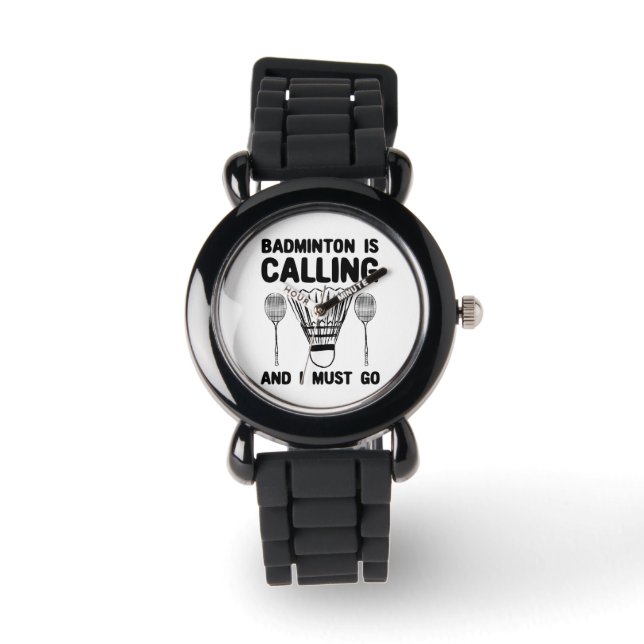 Montre Badminton - Le badminton vous appelle (Recto)