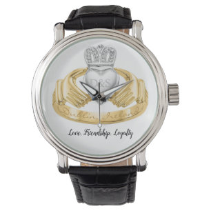 Montre Bague d'amour irlandaise Claddagh