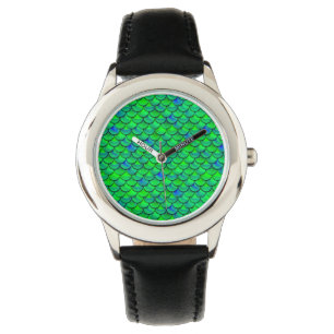 Montre Balances bleues vertes