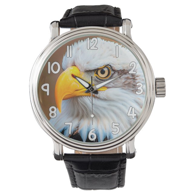 Montre Bald Eagle Wall Clock – American Eagle Wildlife Na (devant)