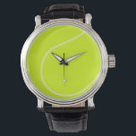 Montre Ball de tennis<br><div class="desc">Love Tennis ? Cette image est pour vous ! Graphique amusant pour les amateurs de sports. Customisez en modifiant la couleur de l'arrière - plan et/ou en ajoutant du texte.</div>