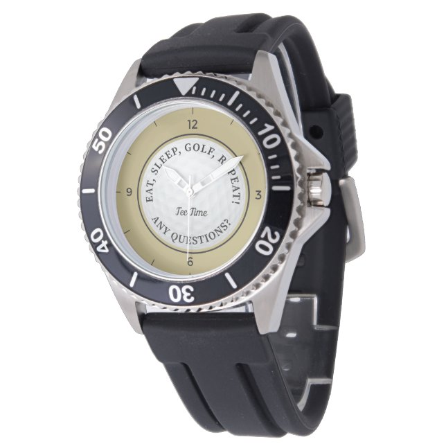 Montre Balle de golf personnalisée Golfeur sportif Citati (Incliné)