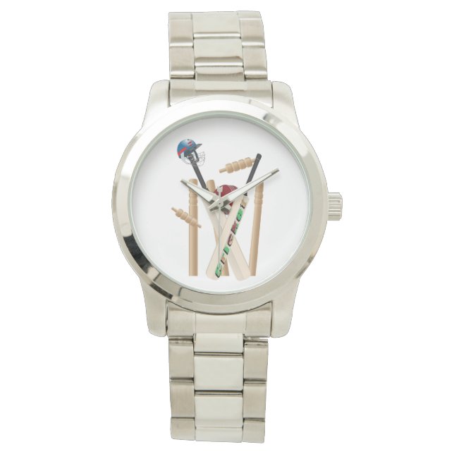 Montre Balles Et Pompes De Bataille De Cricket, (devant)