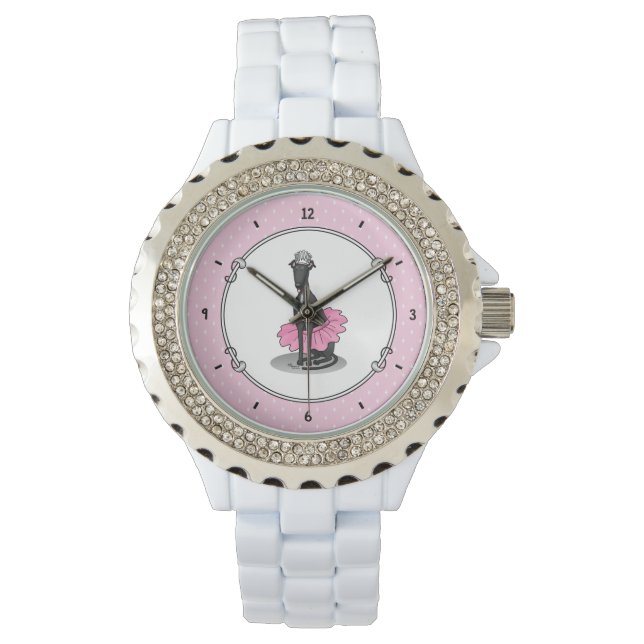 Montre Ballet Ballerina Princesse Greyhound Chig (noir) (devant)