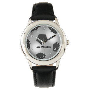 Montre Ballon de football d'argent personnalisable