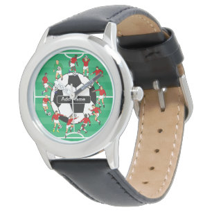 Montre Ballon de football et joueurs personnalisés