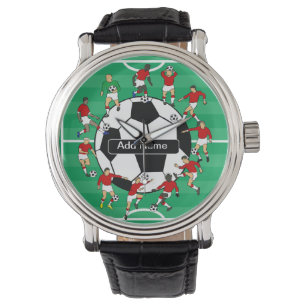 Montre Ballon de football et joueurs personnalisés
