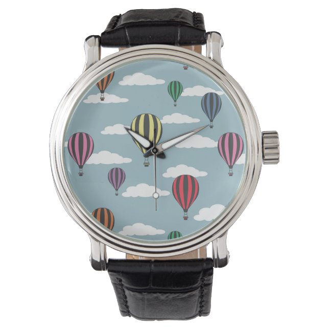 Montre Ballons chauds colorés (devant)
