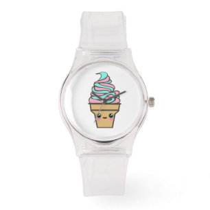 Montre Bande dessinée de crème glacée d'éloge de Kawa