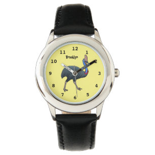 Montre Bande dessinée d'oiseau joyeux