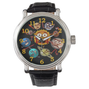 Montre Bande dessinée drôle de système solaire de