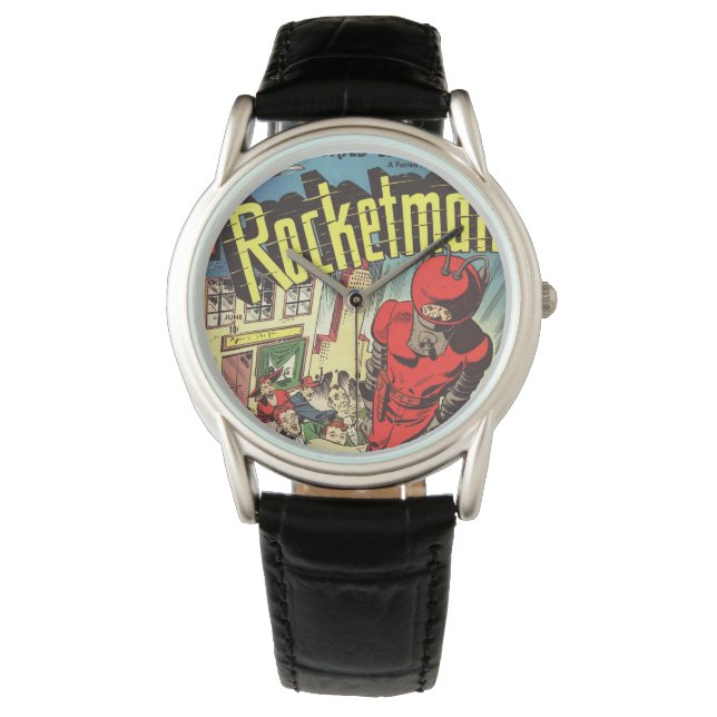 Montre Bande dessinée rétro - Rocketman (devant)
