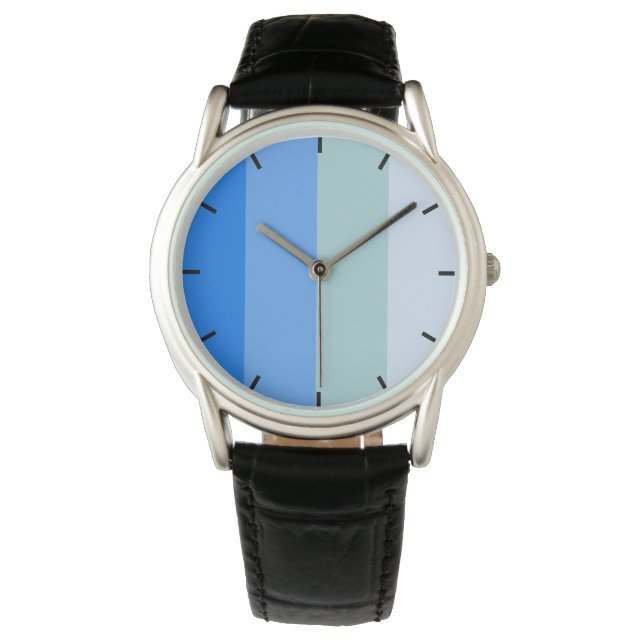 Montre Bandes bleues cool (devant)