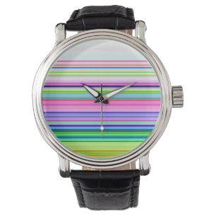 Montre Bandes de néon colorées chaudes