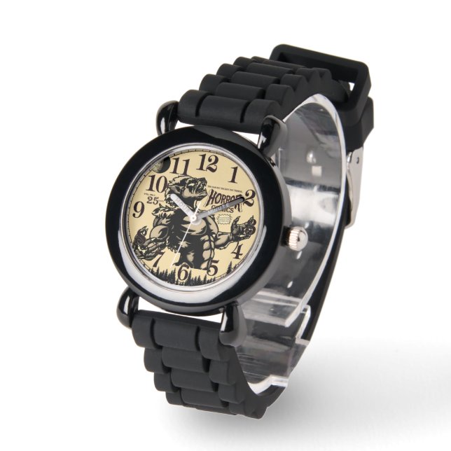 Montre 'Bandes Dessinées d'Horreur' Classique (Angle)