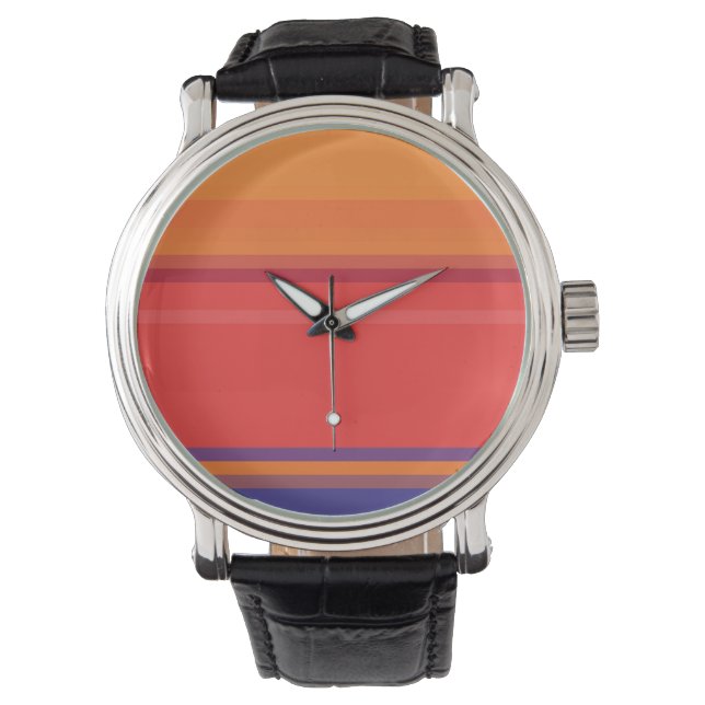 Montre Bandes estivales colorées (devant)