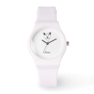 Montre Barbary Lioness Sporty White Silicon Watch