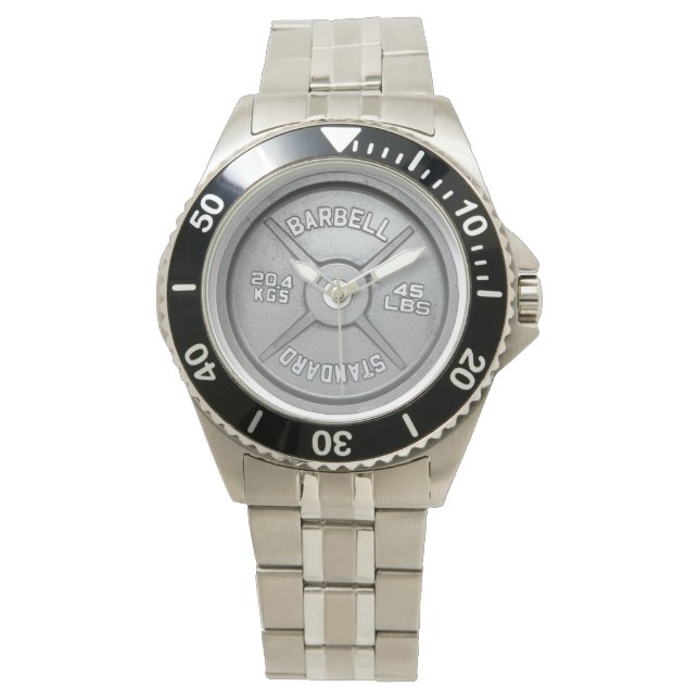 Montre Barbell Plate Wrist Watch (devant)