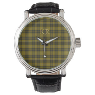 Montre Barclay Tartan avec vos initiales, Scottish Plaid
