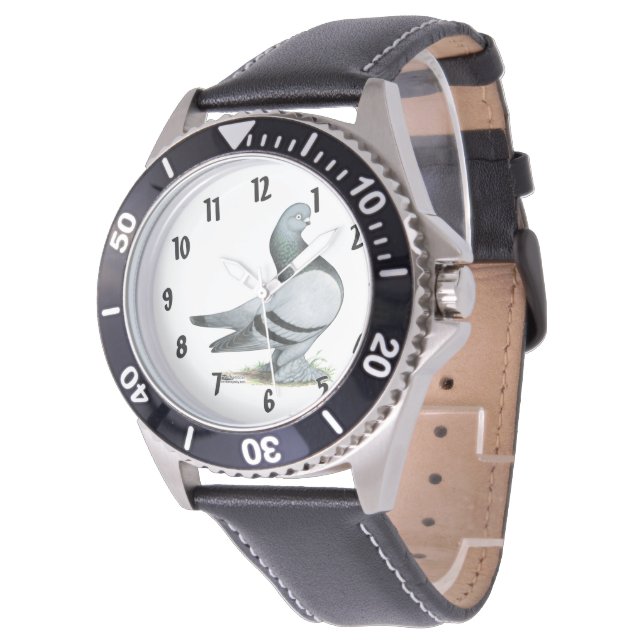 Montre Barre Bleue Berliner Tumbler Pigeon (Incliné)