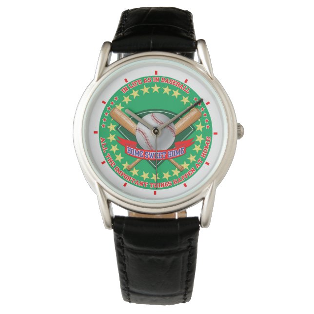 Montre Baseball, Home Sweet Home, (devant)