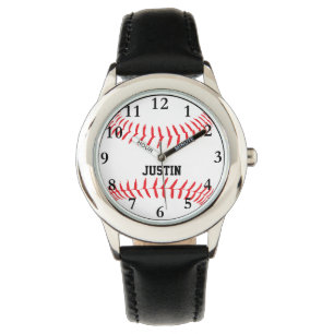 Montre Baseball Nom Personnalisé Garçons Regardez