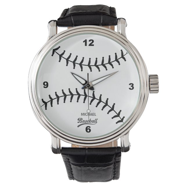 Montre Baseball Personnalisé Nom Watch (devant)