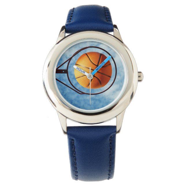 Montre Basket-Ball Au-Dessus De Basket-Bague, (devant)