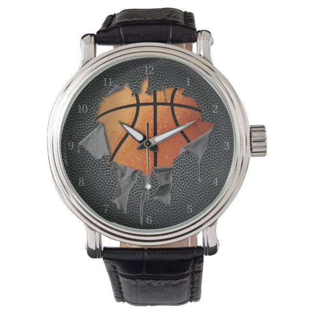 Montre Basket-ball déchiré (texturé) (devant)