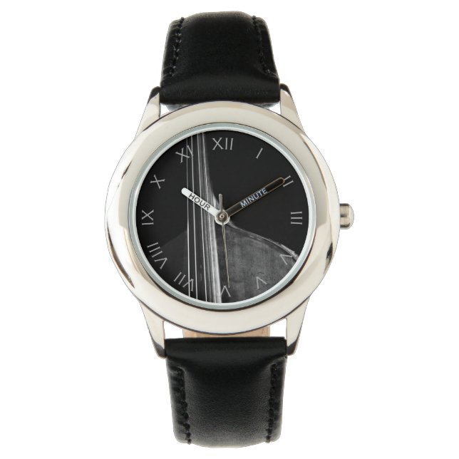 Montre Bass 5 Grey Roman Numéros wacnm (devant)