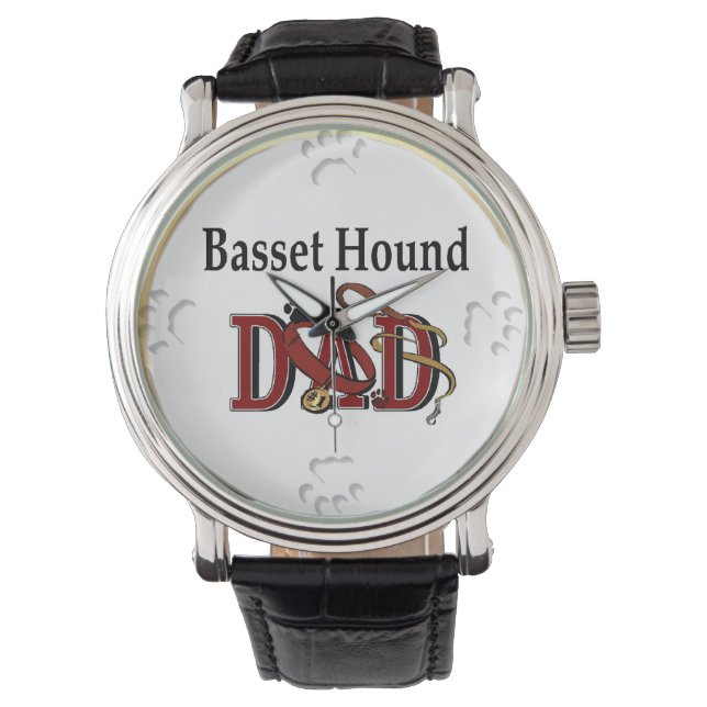 Montre Basset Hound Papa Cadeaux (devant)