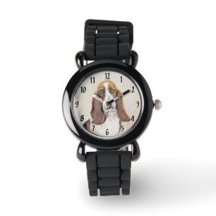 Montre Basset Hound Peinture - Cute Original Chien Art